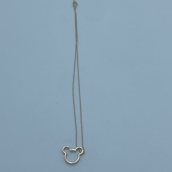 Mouse Ear Necklace Gold - Picture 3 of 5